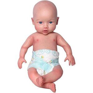 🆕 16 inches  Full Silicone Body Realistic Reborn Baby Boy Doll